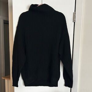 Aritzia Wilfred Black Montpellier turtleneck mock neck Sweater